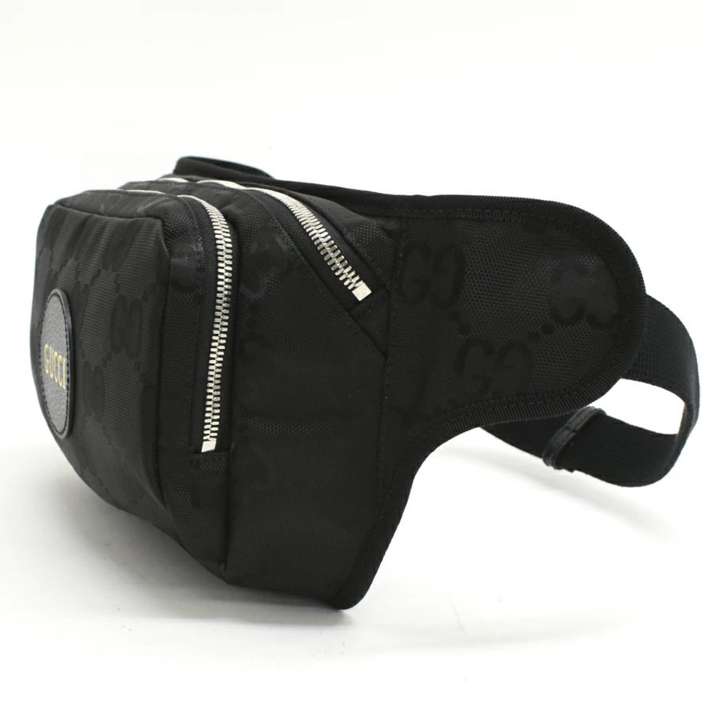 Gucci THE Belt Bum GRID Belt Crossbody Body OFF Black Bag